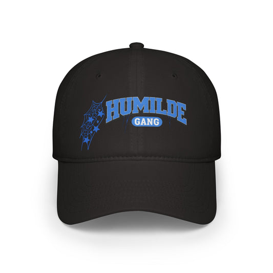 Humilde Gang Low Profile Baseball Cap — Blue Script Logo Dad Hat