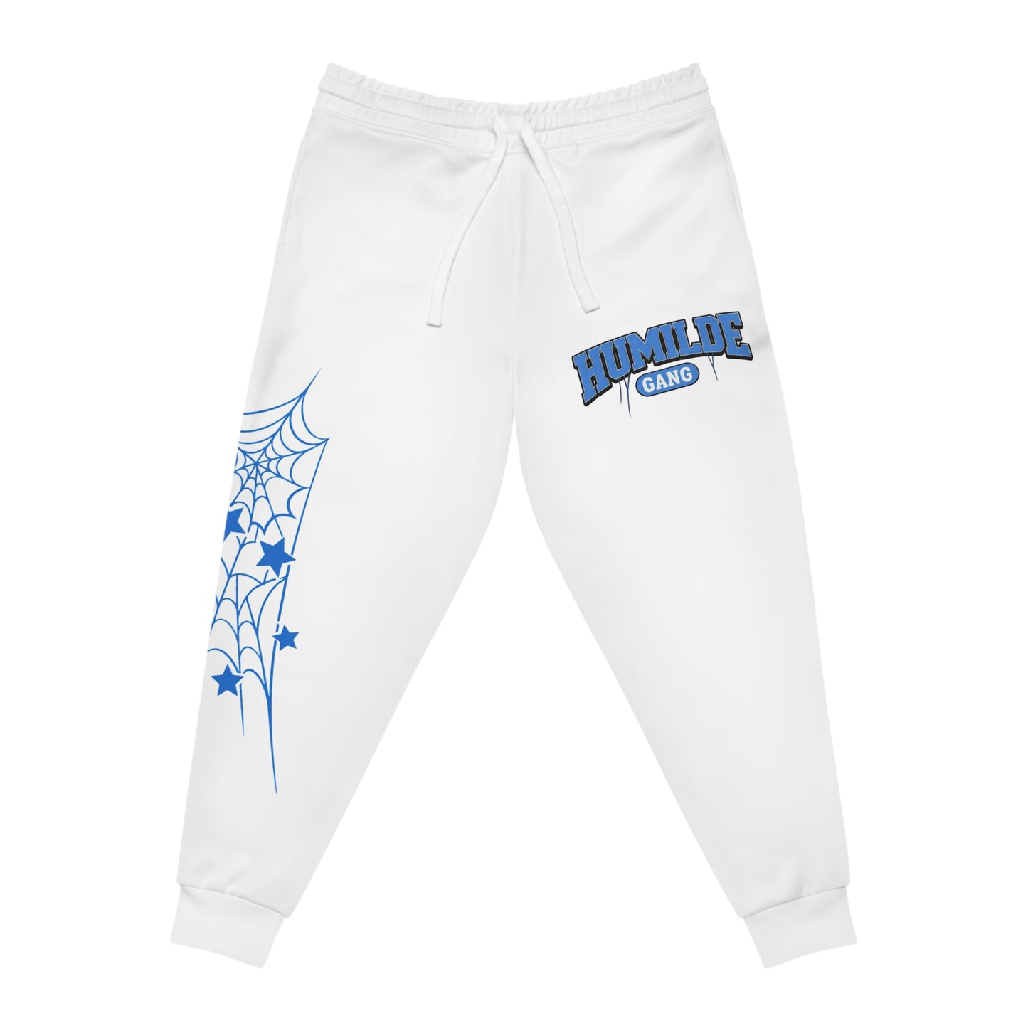 Joggers — "Humilde Gang" Blue Web Graphic Athletic Joggers