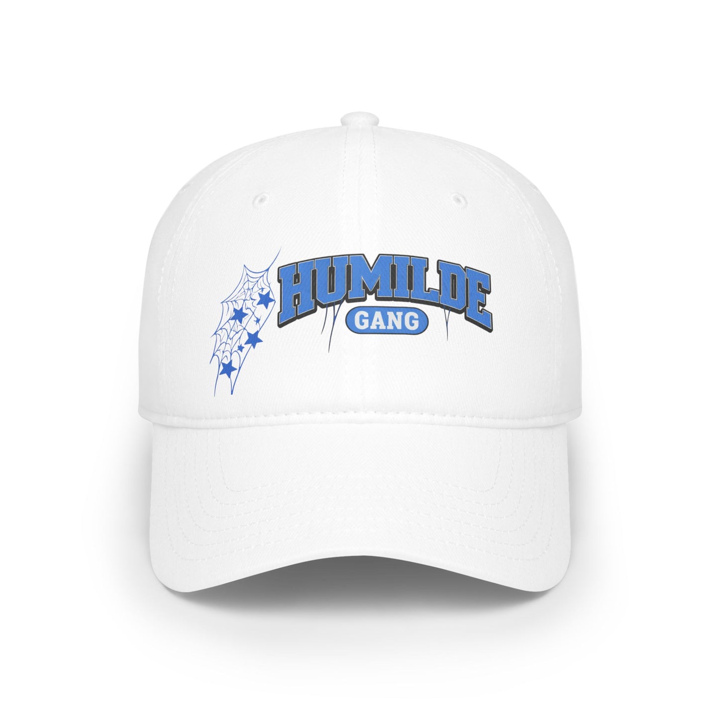 Humilde Gang Low Profile Baseball Cap — Blue Script Logo Dad Hat